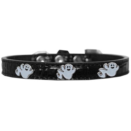 MIRAGE PET PRODUCTS Ghost Widget Croc Dog CollarBlack Size 20 720-33 BKC20